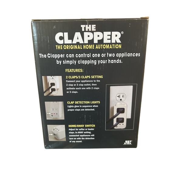 The Clapper, The Original Home Automation Sound Activated‎ Device, On/Off Light - Picture 2 of 3